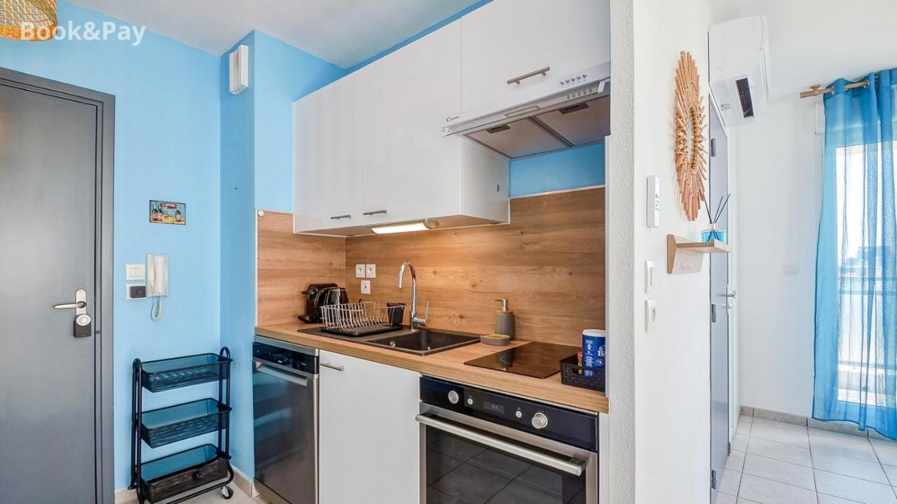 Les Alouettes Studio Avec Terrasse, Garage Et Piscine La Ciotat Esterno foto