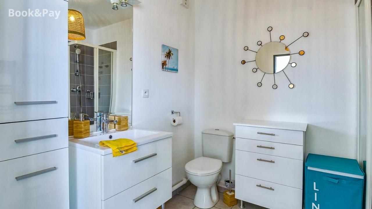 Les Alouettes Studio Avec Terrasse, Garage Et Piscine La Ciotat Esterno foto