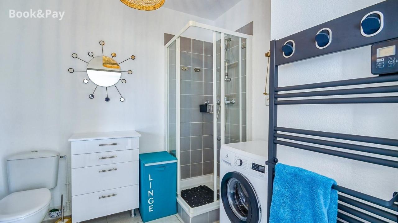 Les Alouettes Studio Avec Terrasse, Garage Et Piscine La Ciotat Esterno foto