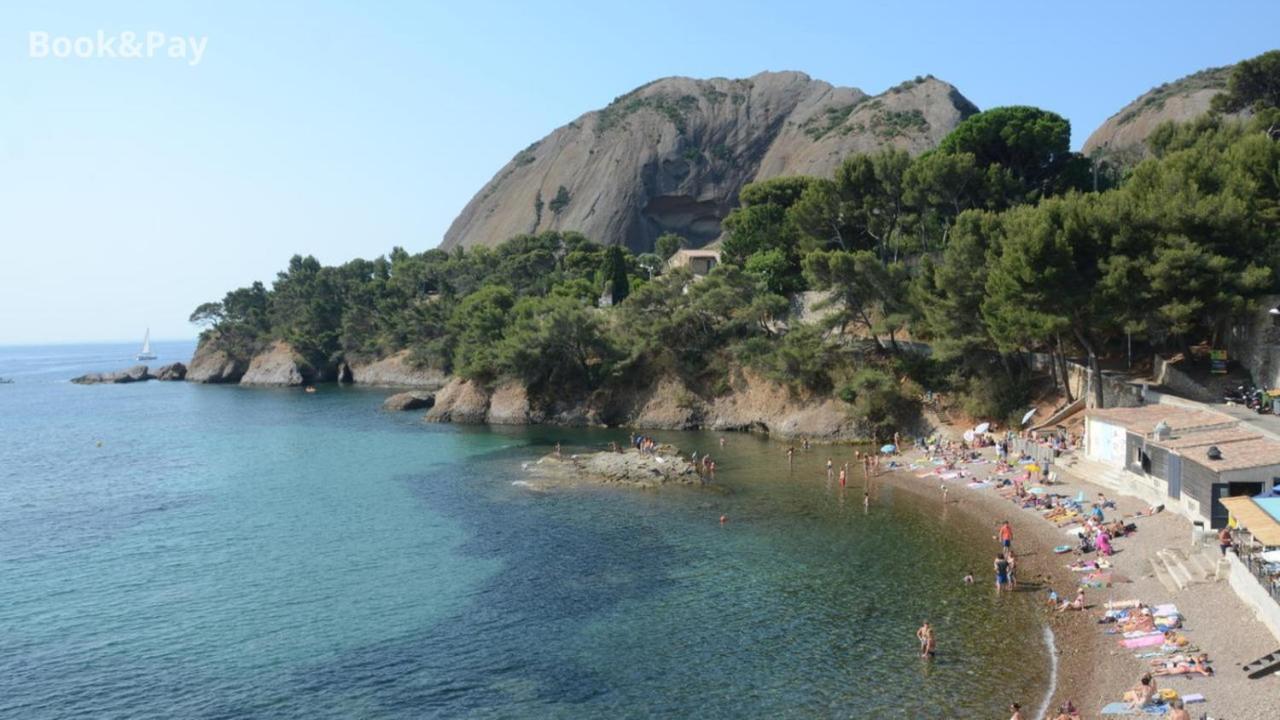 Les Alouettes Studio Avec Terrasse, Garage Et Piscine La Ciotat Esterno foto
