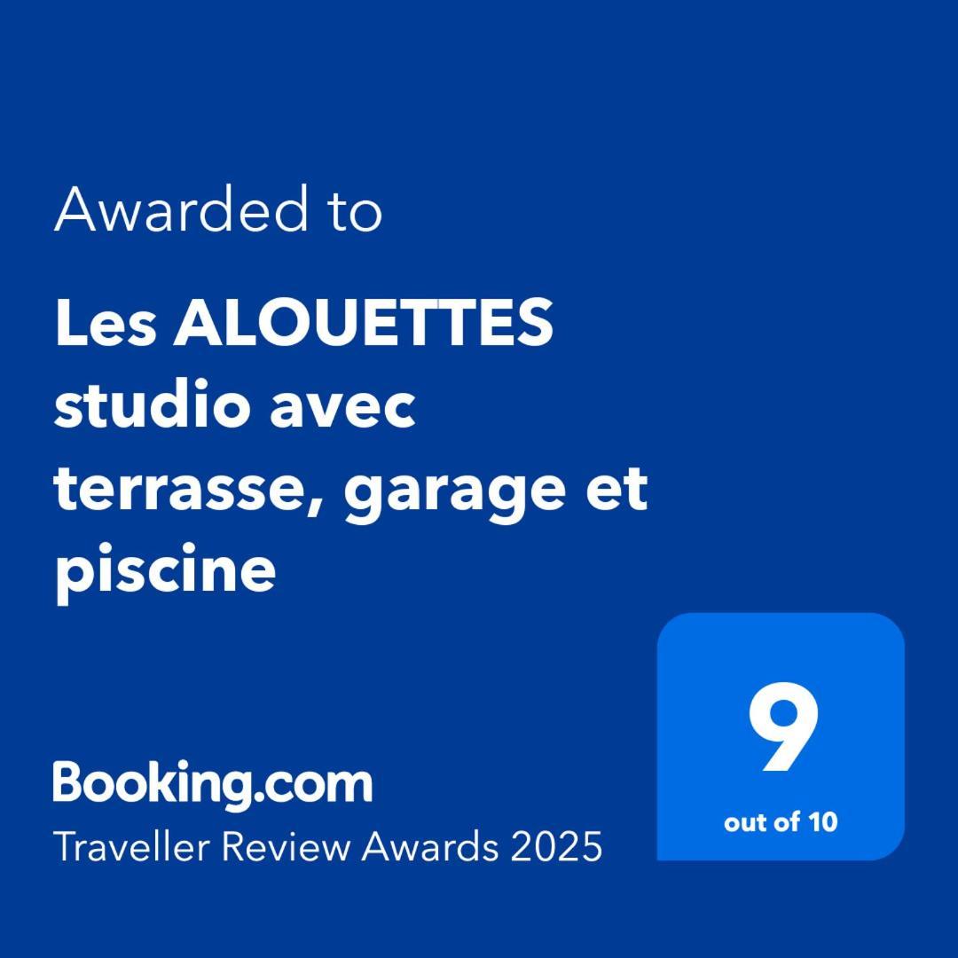 Les Alouettes Studio Avec Terrasse, Garage Et Piscine La Ciotat Esterno foto